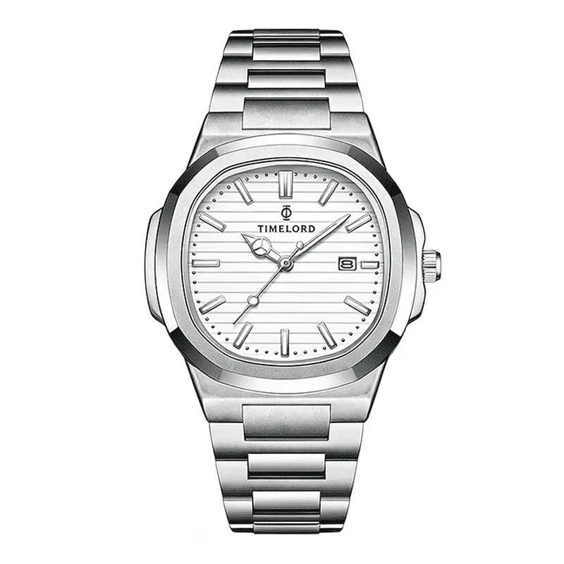 TIMELORD 2066 Jam Tangan Pria Anti Air Cowok Original Stainless Steel Keren Keemasan Men Watches - Gambar 5