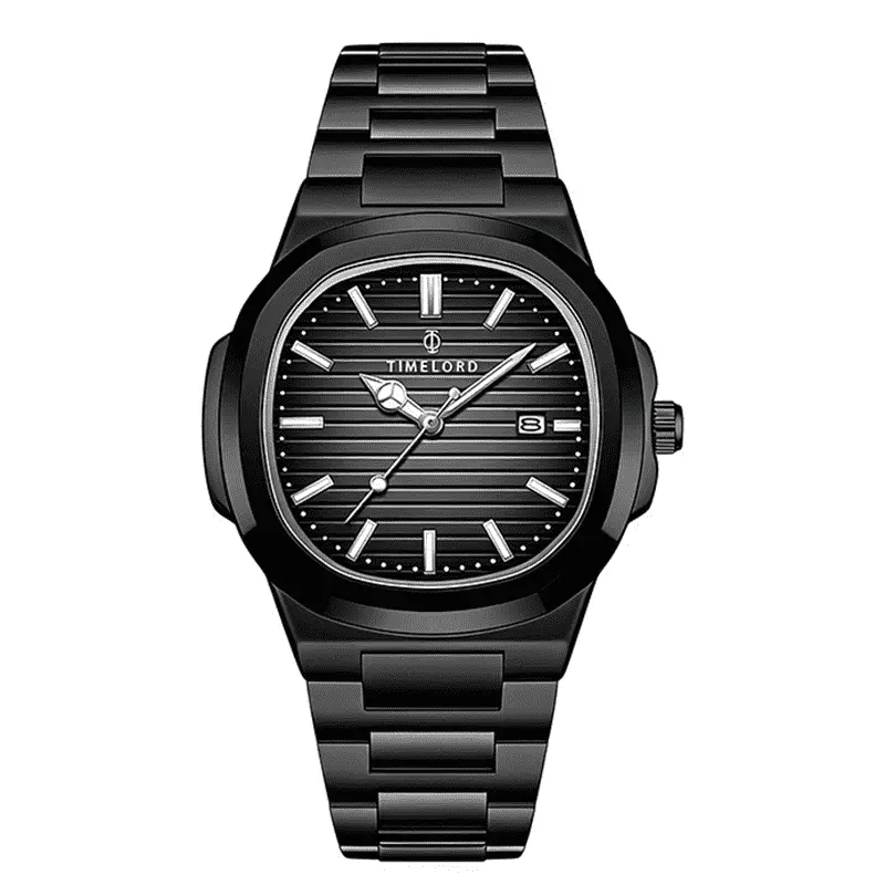 TIMELORD 2066 Jam Tangan Pria Anti Air Cowok Original Stainless Steel Keren Keemasan Men Watches - Gambar 6