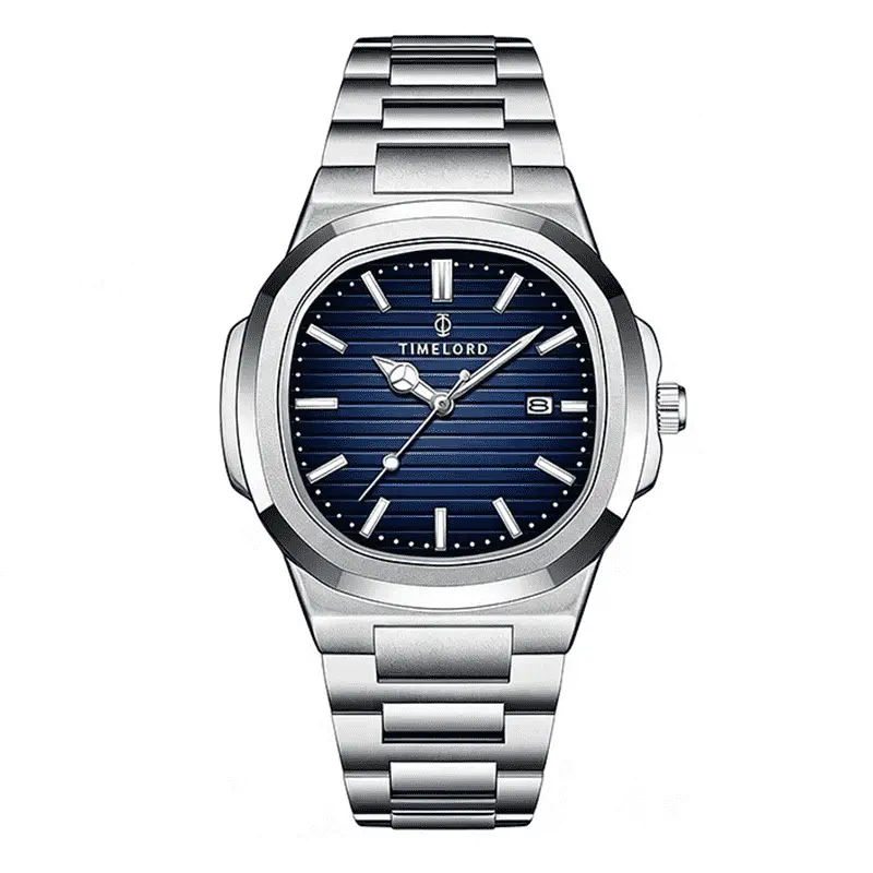 TIMELORD 2066 Jam Tangan Pria Anti Air Cowok Original Stainless Steel Keren Keemasan Men Watches - Gambar 7